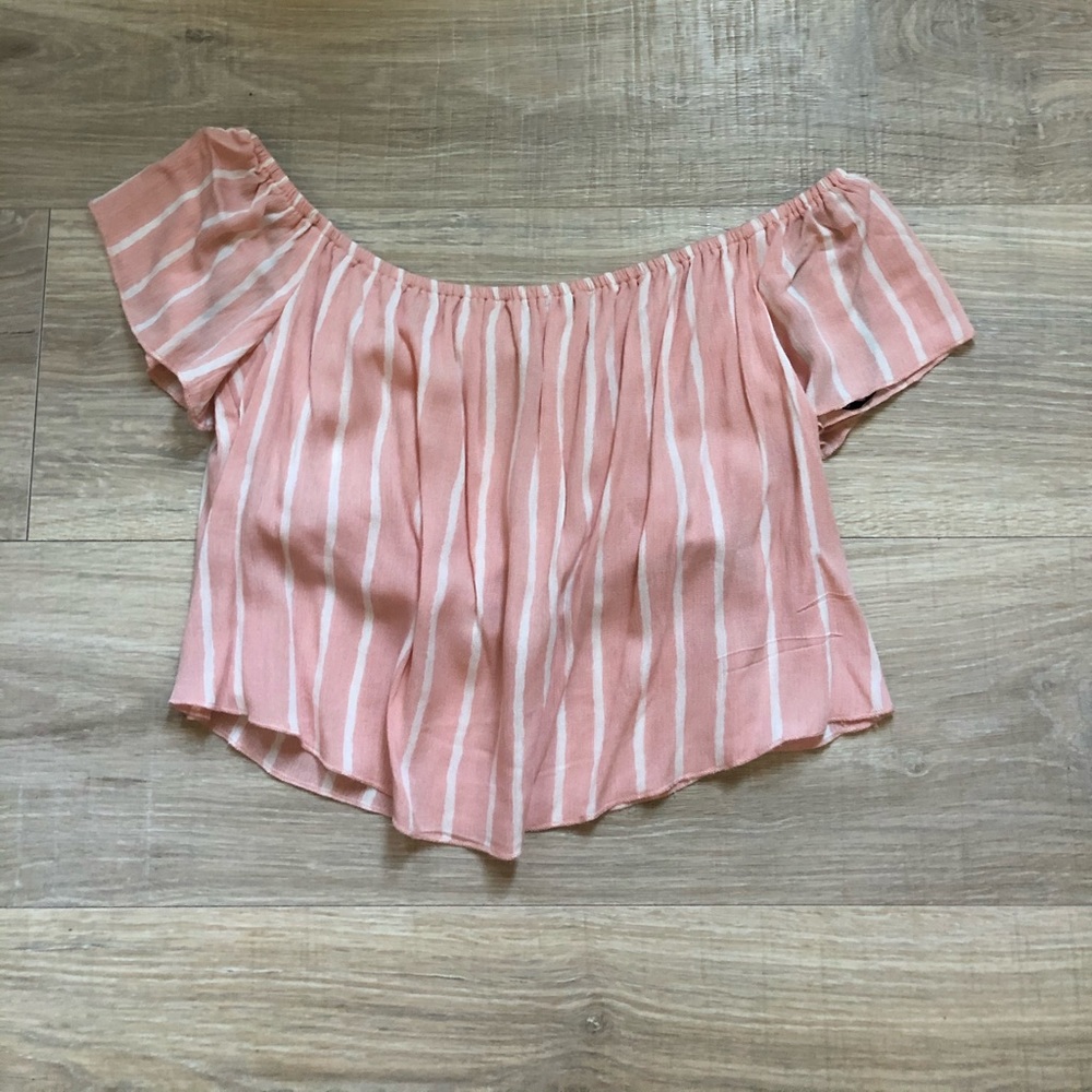 Striped Off-the-Shoulder Top